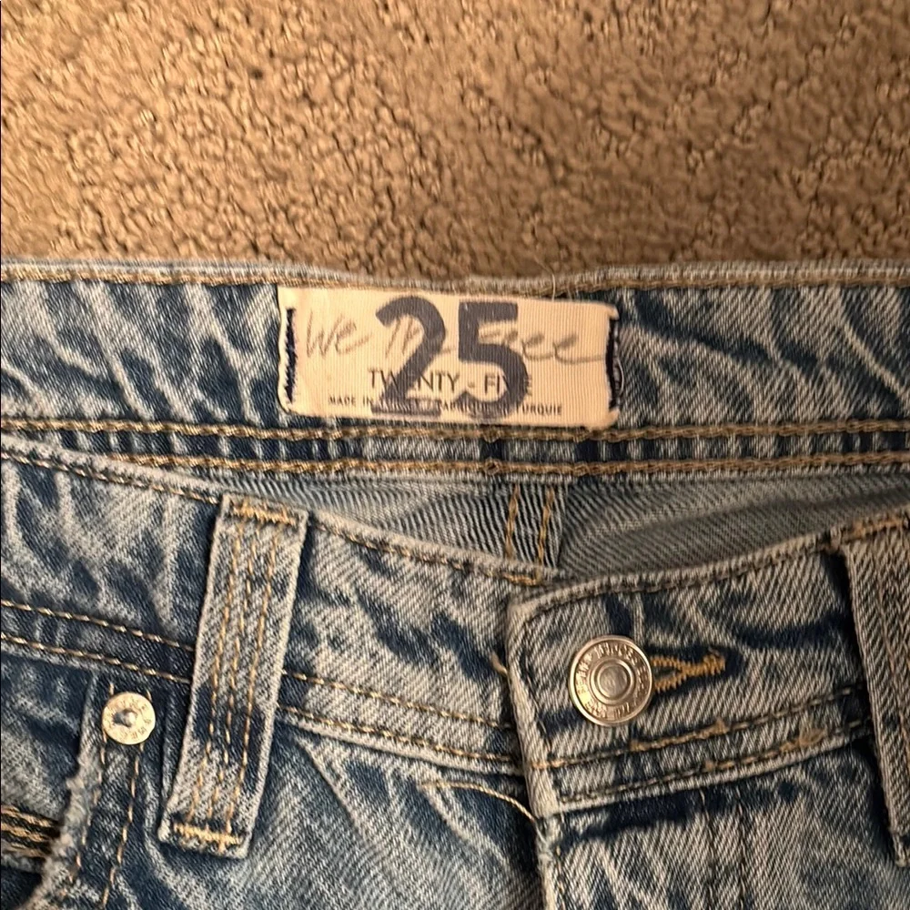 Free People We The Free Women's Light Blue Jeans - Picture 2 of 4